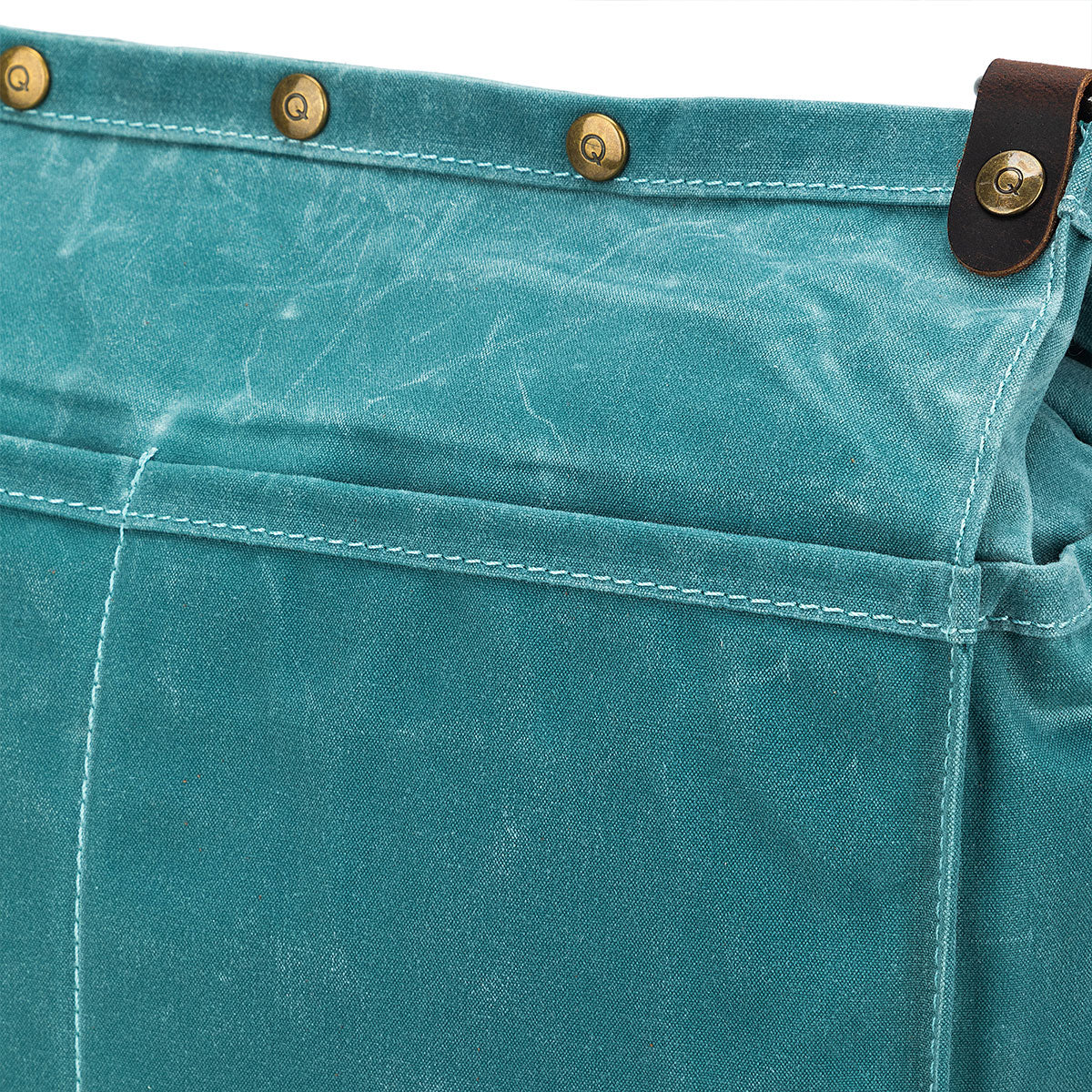 della Q Maker's Canvas Rucksack - Teal - Extra Image