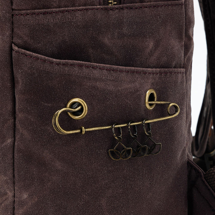 della Q Maker's Canvas Backpack - Cocoa - Extra Image