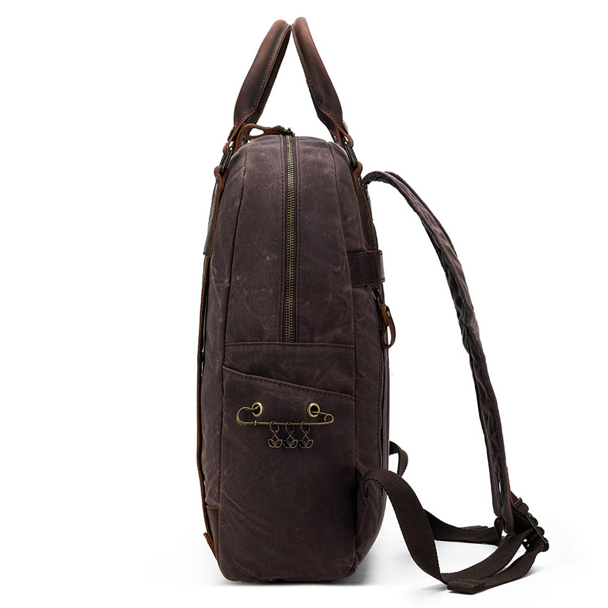 della Q Maker's Canvas Backpack - Cocoa - Extra Image
