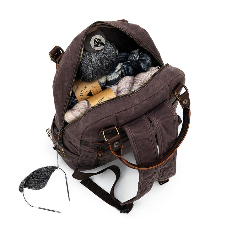 della Q Maker's Canvas Backpack - Cocoa - Extra Image