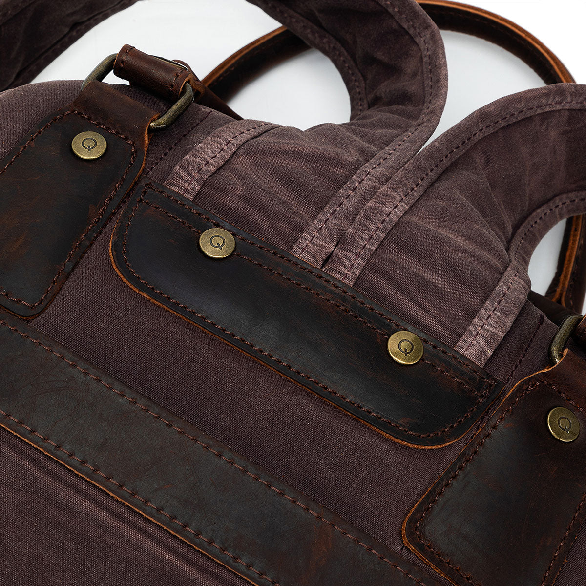 della Q Maker's Canvas Backpack - Cocoa - Extra Image