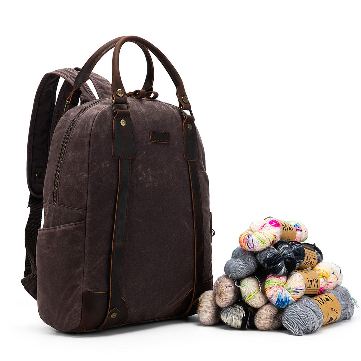 della Q Maker's Canvas Backpack - Cocoa - Extra Image