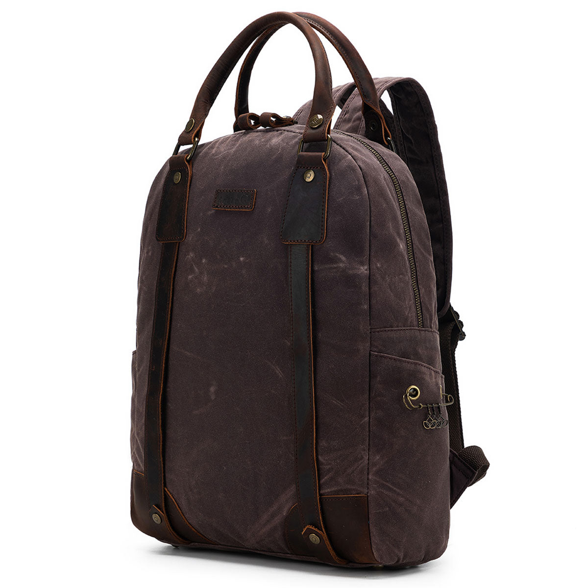 della Q Maker's Canvas Backpack - Cocoa - Extra Image