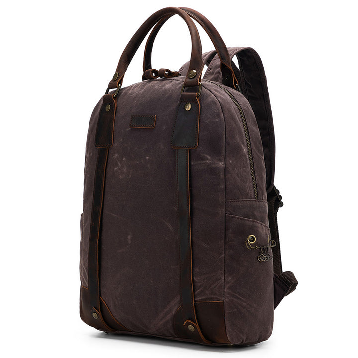 della Q Maker's Canvas Backpack - Cocoa - Extra Image