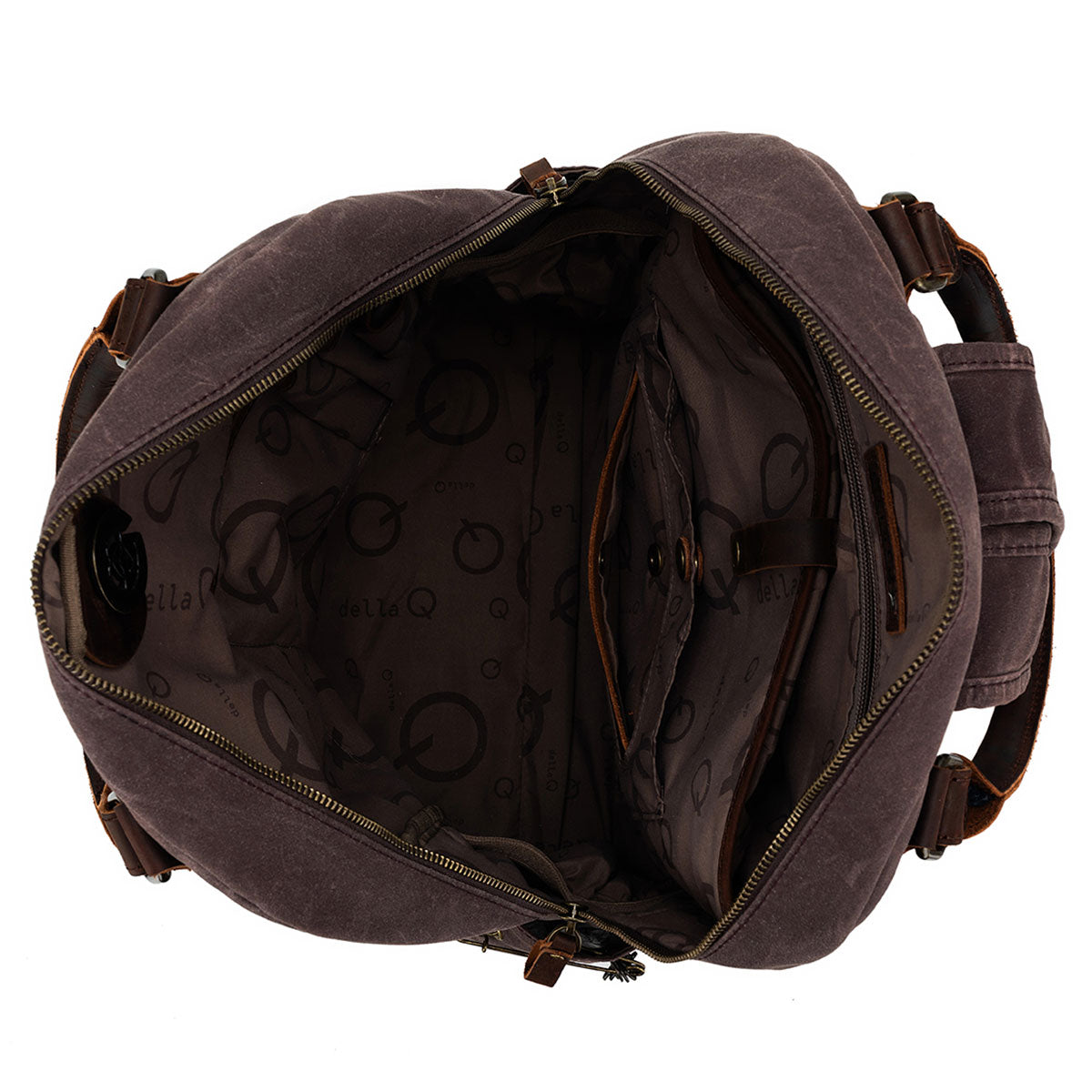 della Q Maker's Canvas Backpack - Cocoa - Extra Image