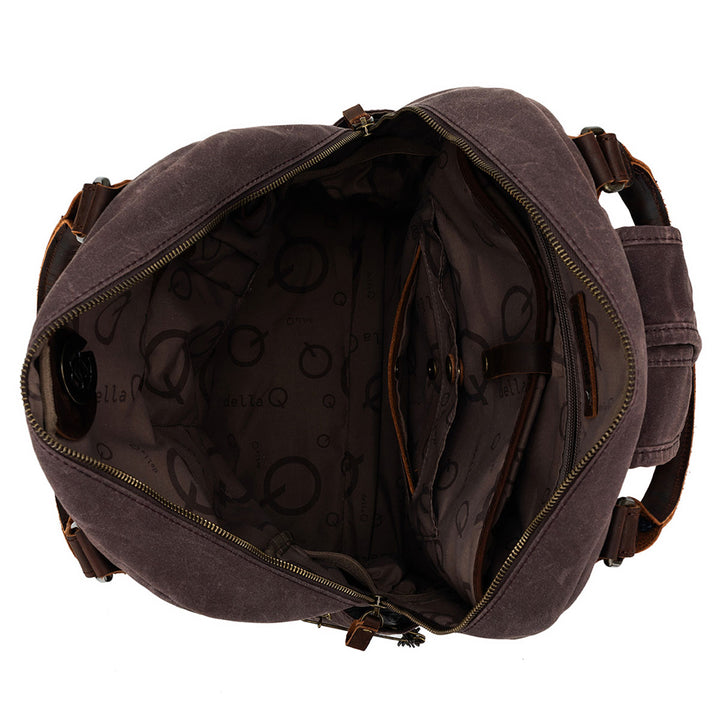 della Q Maker's Canvas Backpack - Cocoa - Extra Image