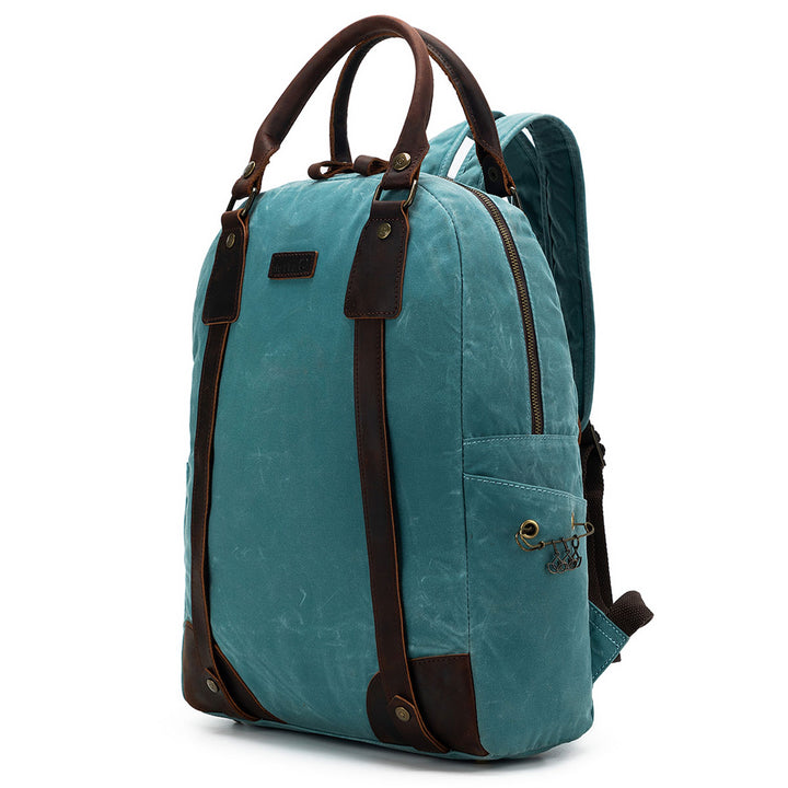 della Q Maker's Canvas Backpack - Teal - Extra Image