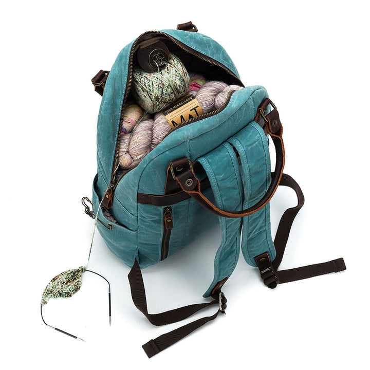della Q Maker's Canvas Backpack - Teal - Extra Image