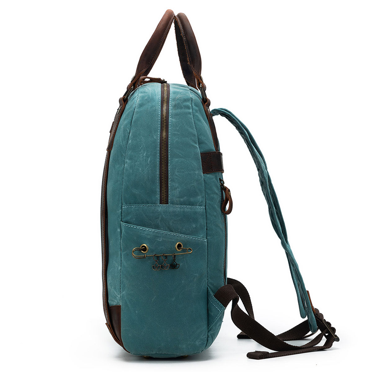della Q Maker's Canvas Backpack - Teal - Extra Image