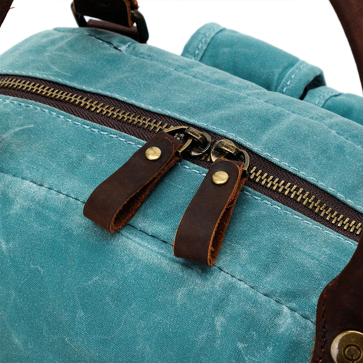 della Q Maker's Canvas Backpack - Teal - Extra Image