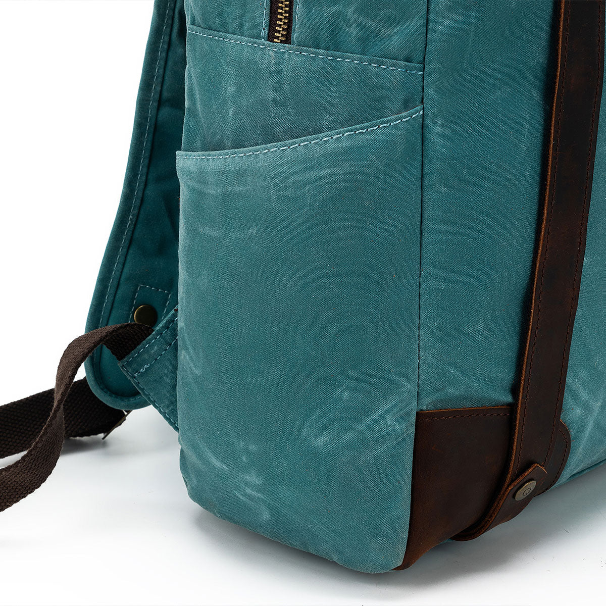 della Q Maker's Canvas Backpack - Teal - Extra Image