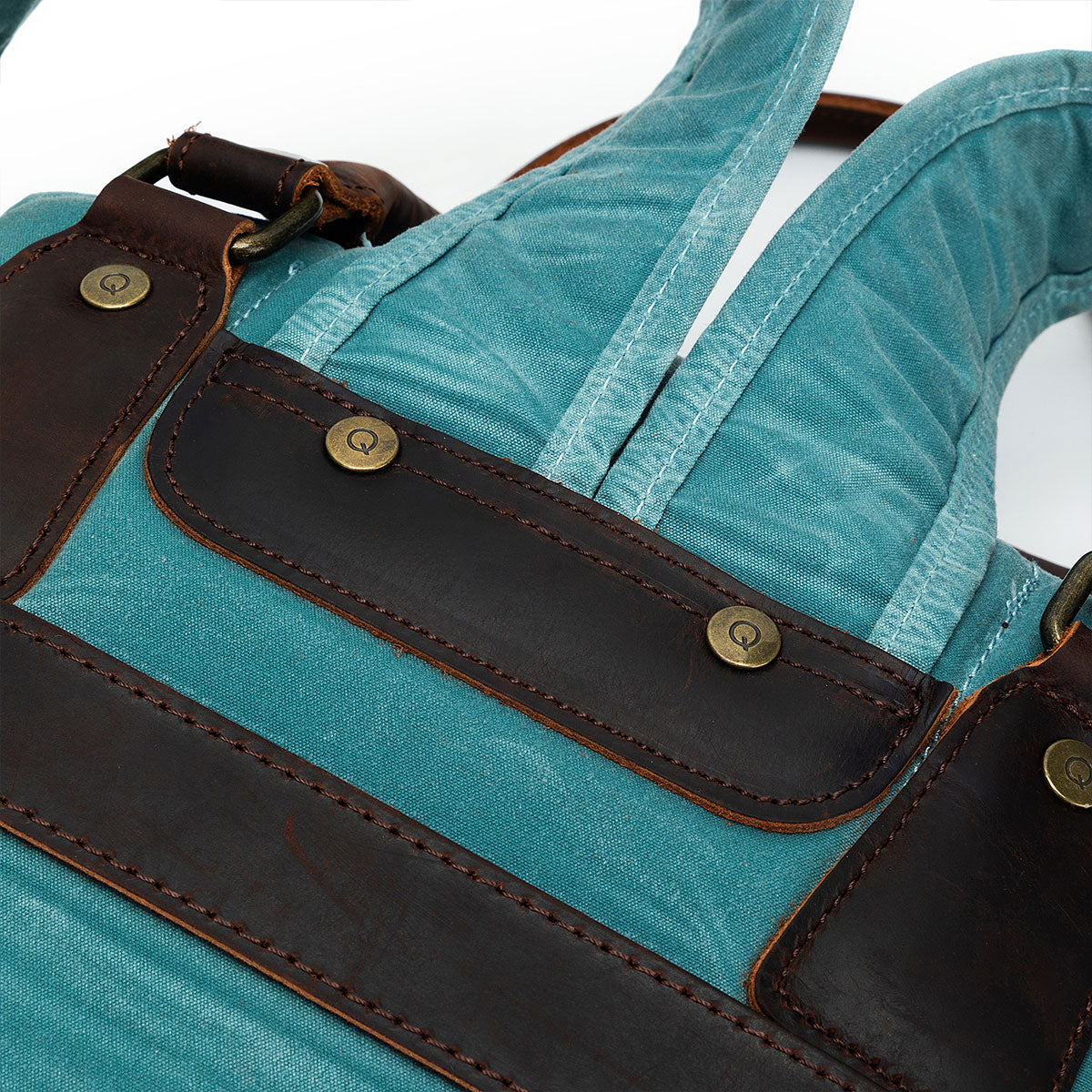 della Q Maker's Canvas Backpack - Teal - Extra Image