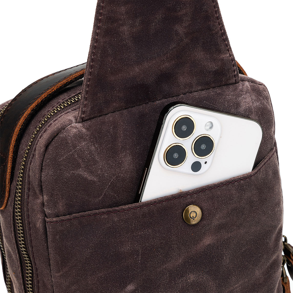 della Q Maker's Mini Messenger - Cocoa - Extra Image
