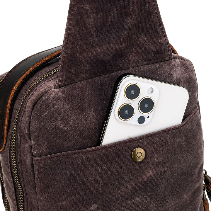 della Q Maker's Mini Messenger - Cocoa - Extra Image