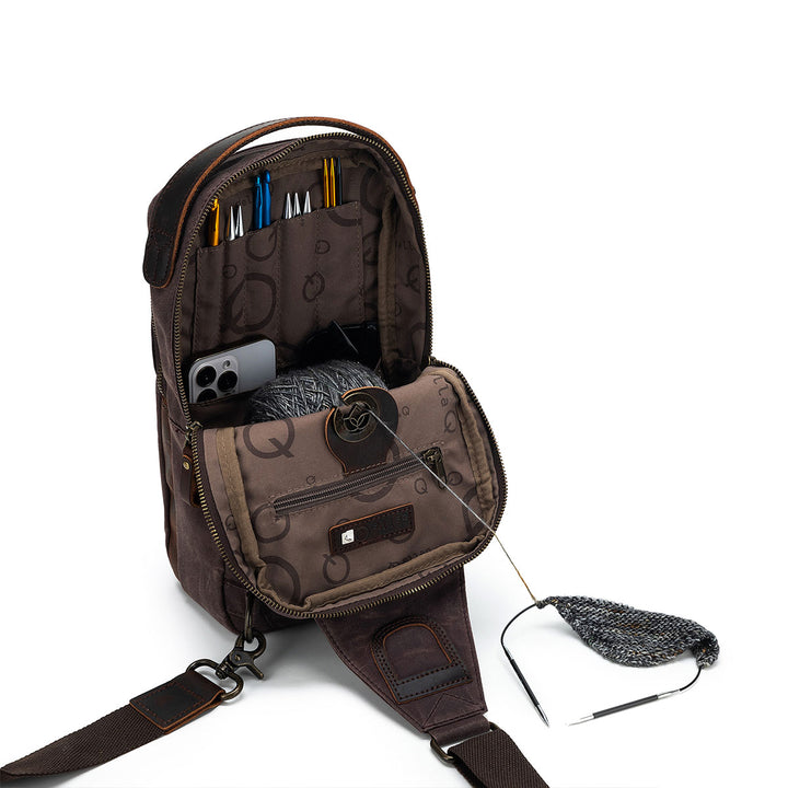della Q Maker's Mini Messenger - Cocoa - Extra Image