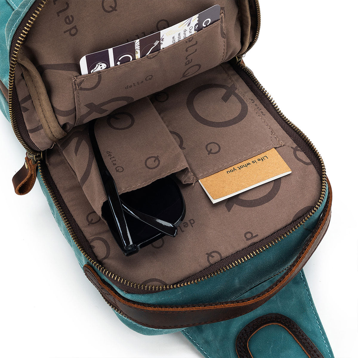 della Q Maker's Mini Messenger - Teal - Extra Image