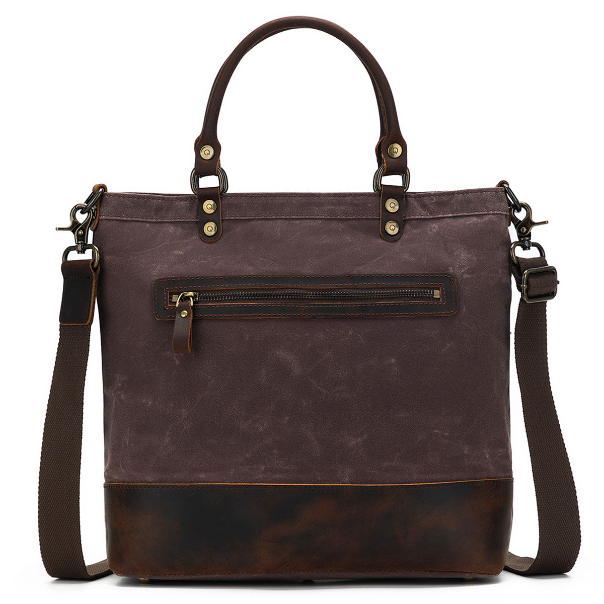 della Q Maker's Canvas Tote - Cocoa - Extra Image