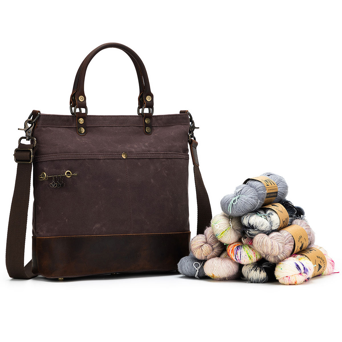 della Q Maker's Canvas Tote - Cocoa - Extra Image