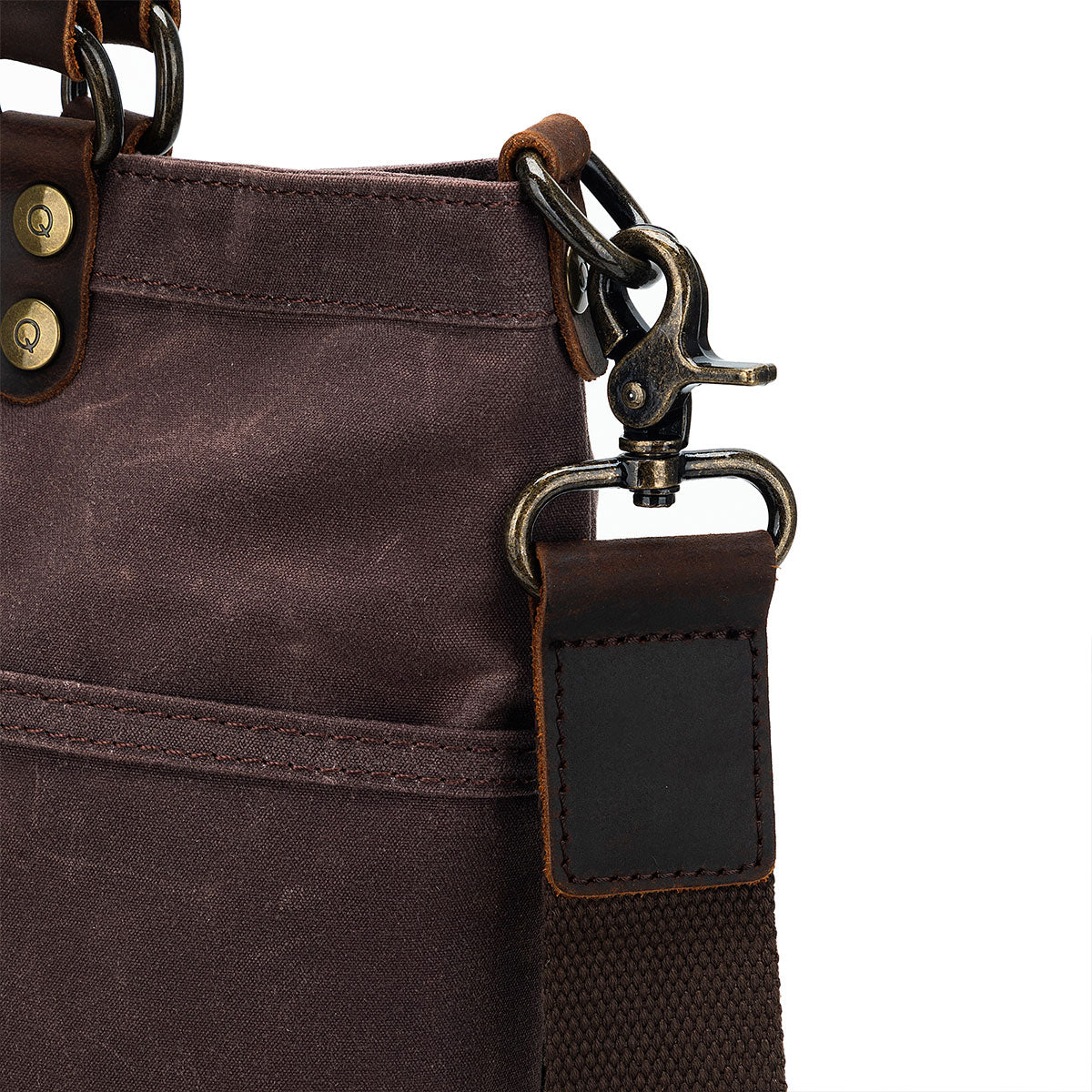 della Q Maker's Canvas Tote - Cocoa - Extra Image
