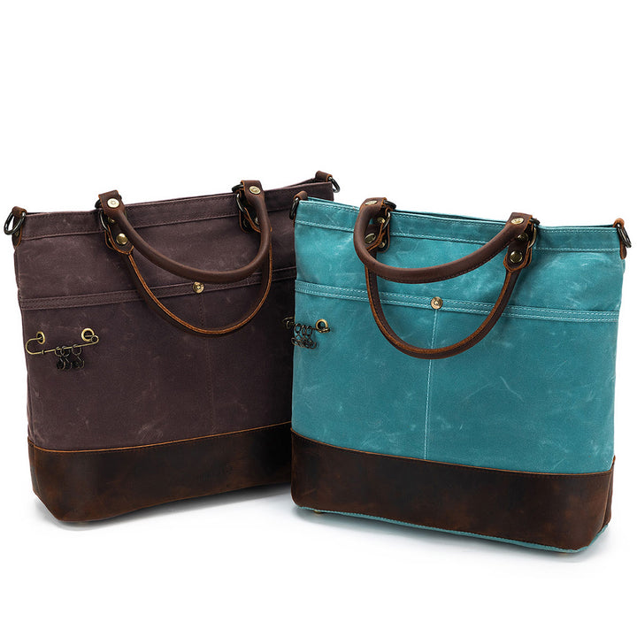della Q Maker's Canvas Tote - Cocoa - Extra Image