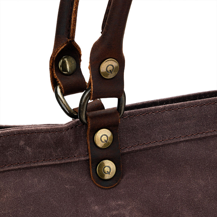 della Q Maker's Canvas Tote - Cocoa - Extra Image