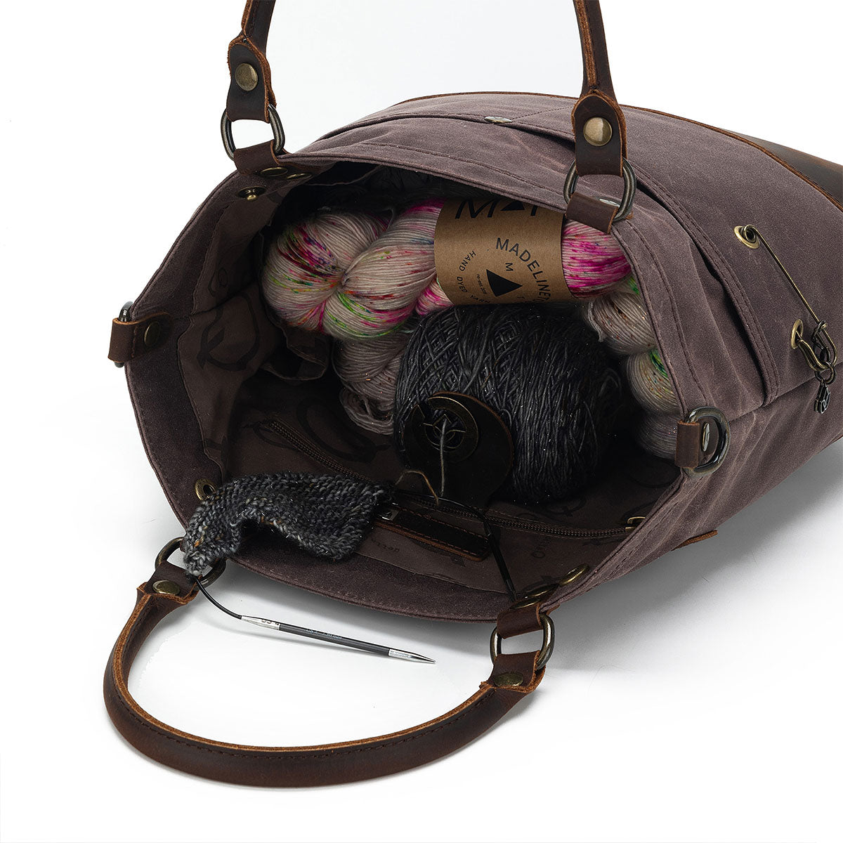 della Q Maker's Canvas Tote - Cocoa - Extra Image