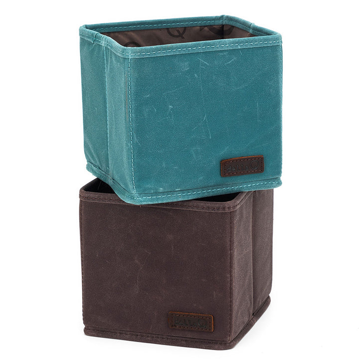 della Q Maker's Canvas Cubbies (Set of 2) - Cocoa - Extra Image