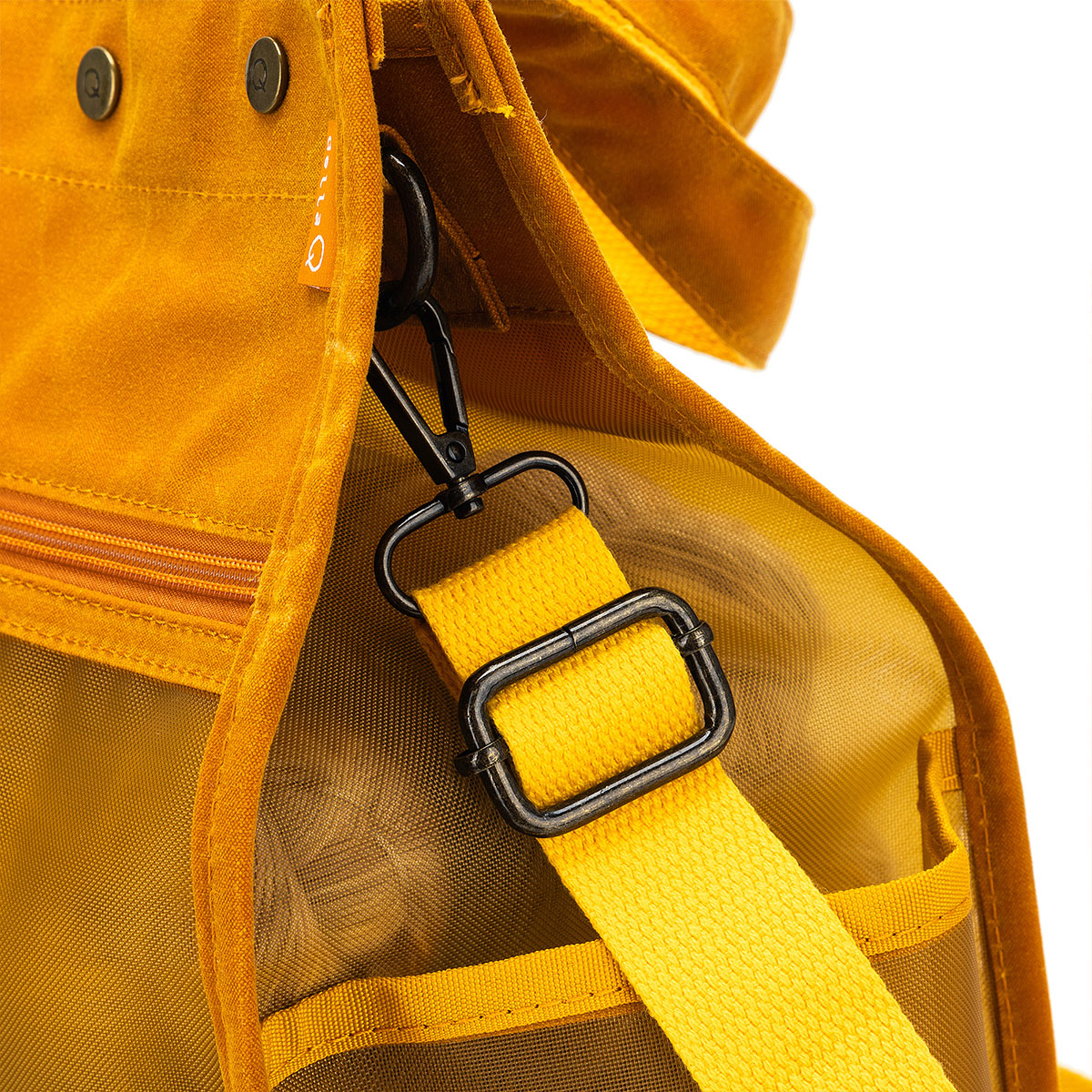 della Q Maker's Tall Mesh Tote - Mustard - Extra Image