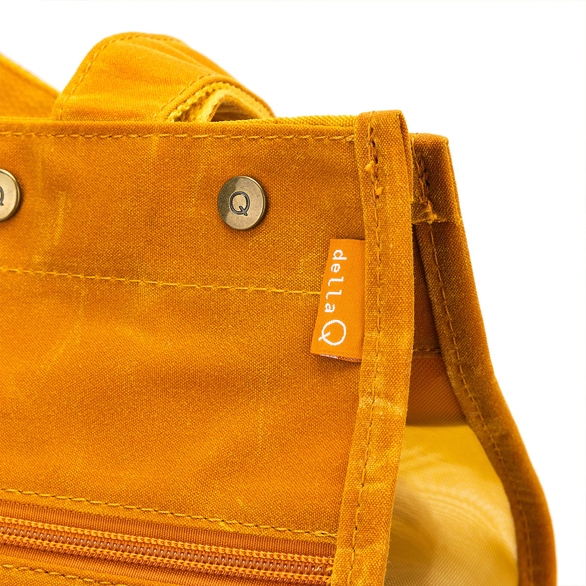 della Q Maker's Tall Mesh Tote - Mustard - Extra Image