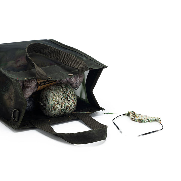della Q Maker's Tall Mesh Tote - Olive - Extra Image