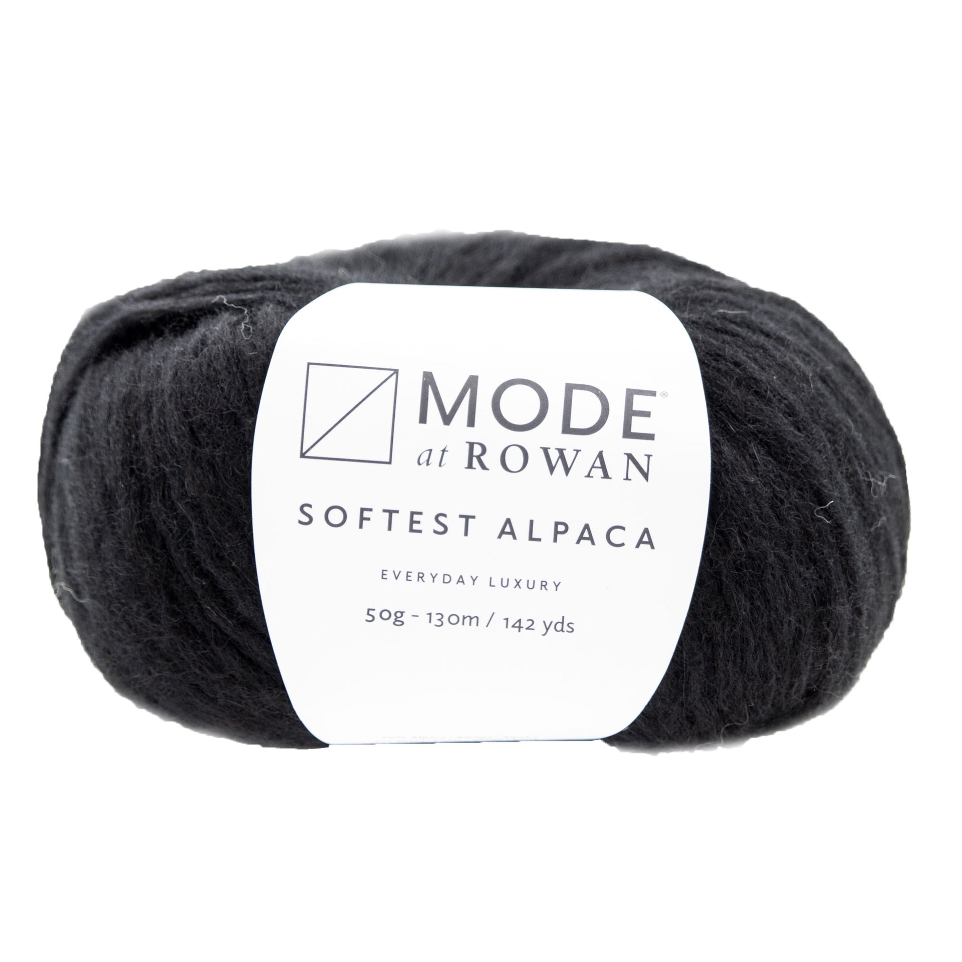 Rowan Mode Softest Alpaca Yarn - 010 Black - Zoom Image
