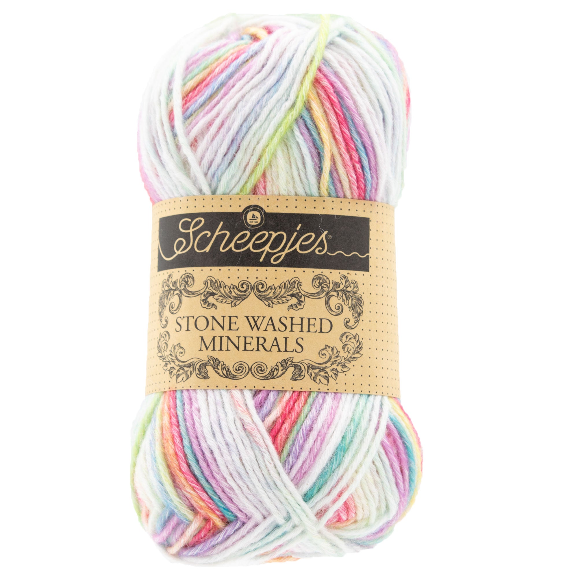 Scheepjes Stone Washed Minerals Yarn - 906 Opal Ocean - Zoom Image