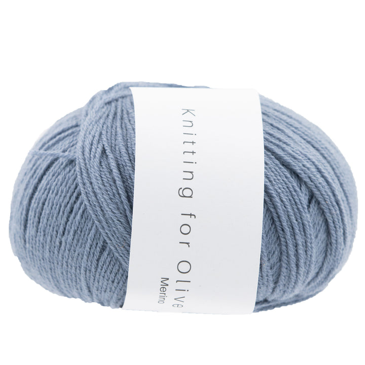 Knitting for Olive Merino Yarn - Dusty Dove Blue - Zoom Image