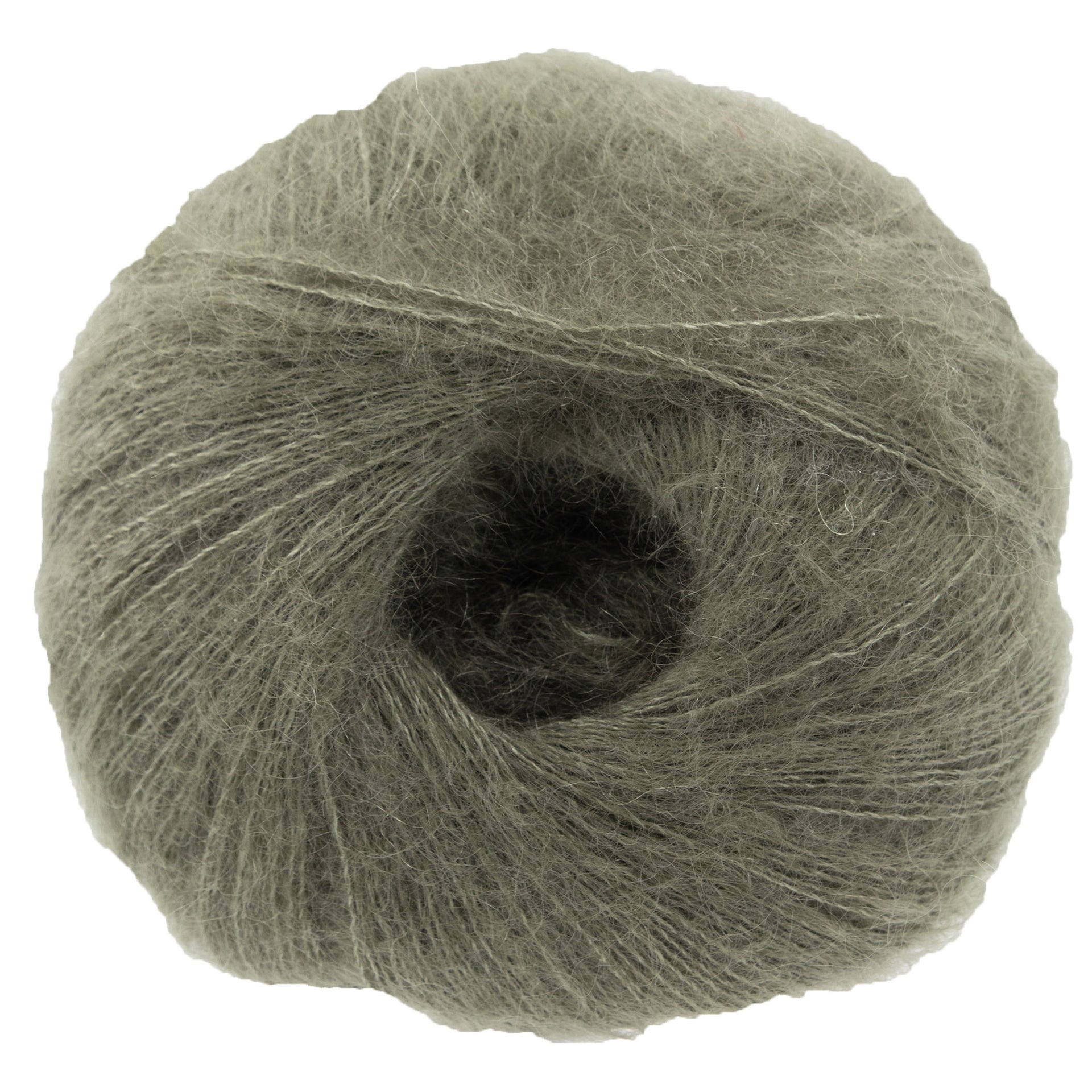 Knitting for Olive Soft Silk Mohair Yarn - Dusty Olive - Zoom Image
