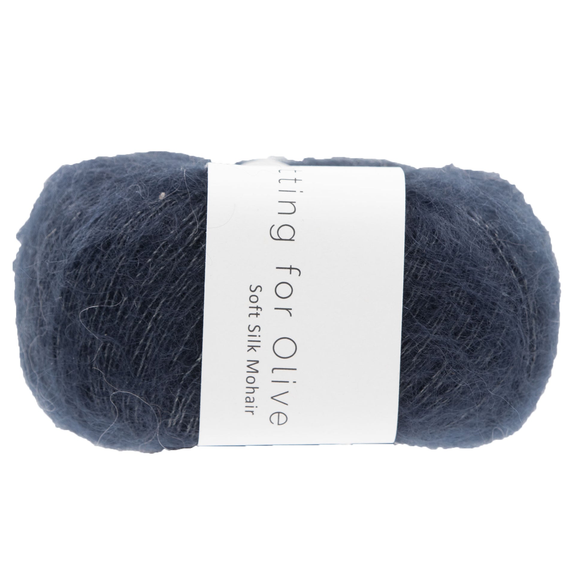 Knitting for Olive Soft Silk Mohair Yarn - Deep Petroleum Blue - Zoom Image
