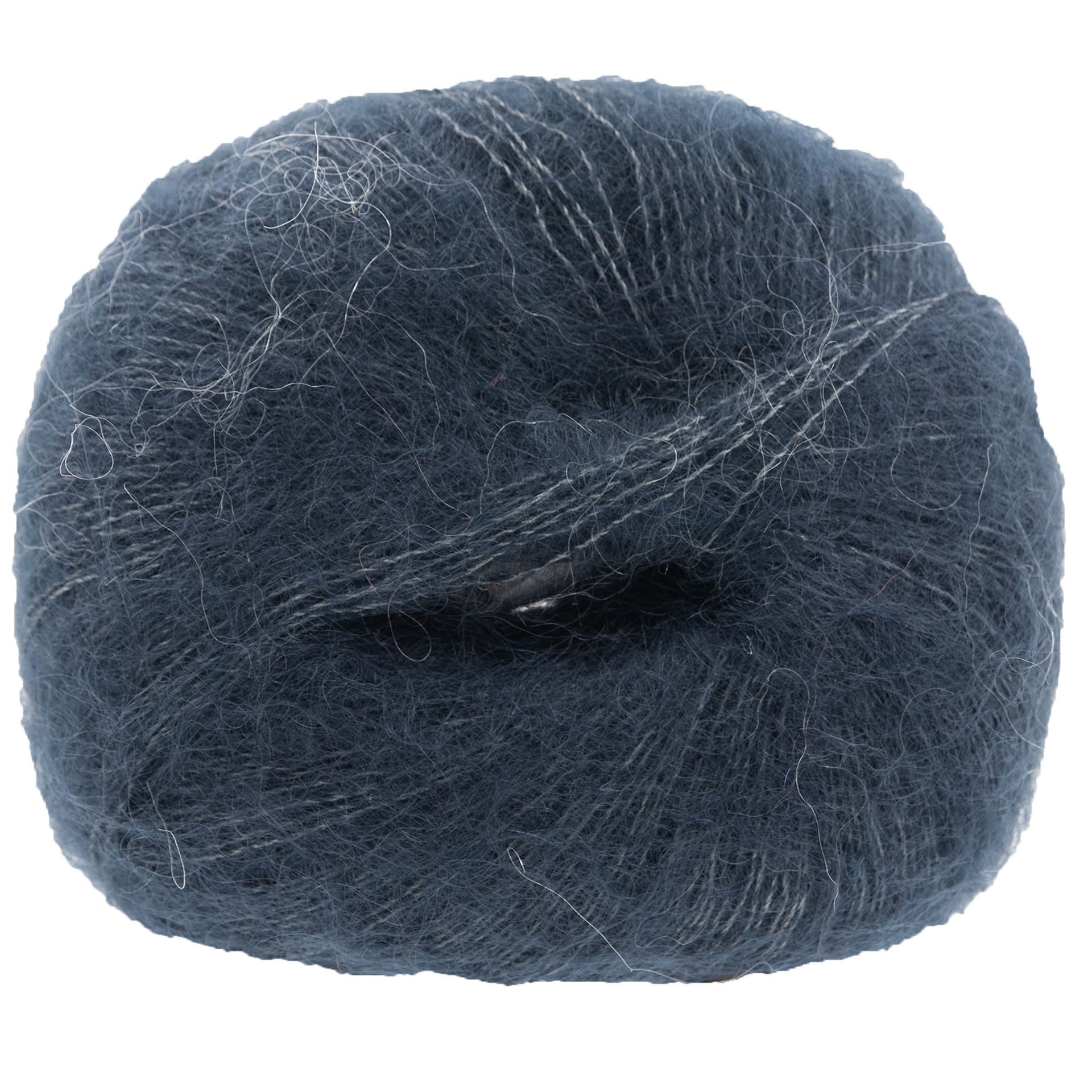 Knitting for Olive Soft Silk Mohair Yarn - Deep Petroleum Blue - Zoom Image

