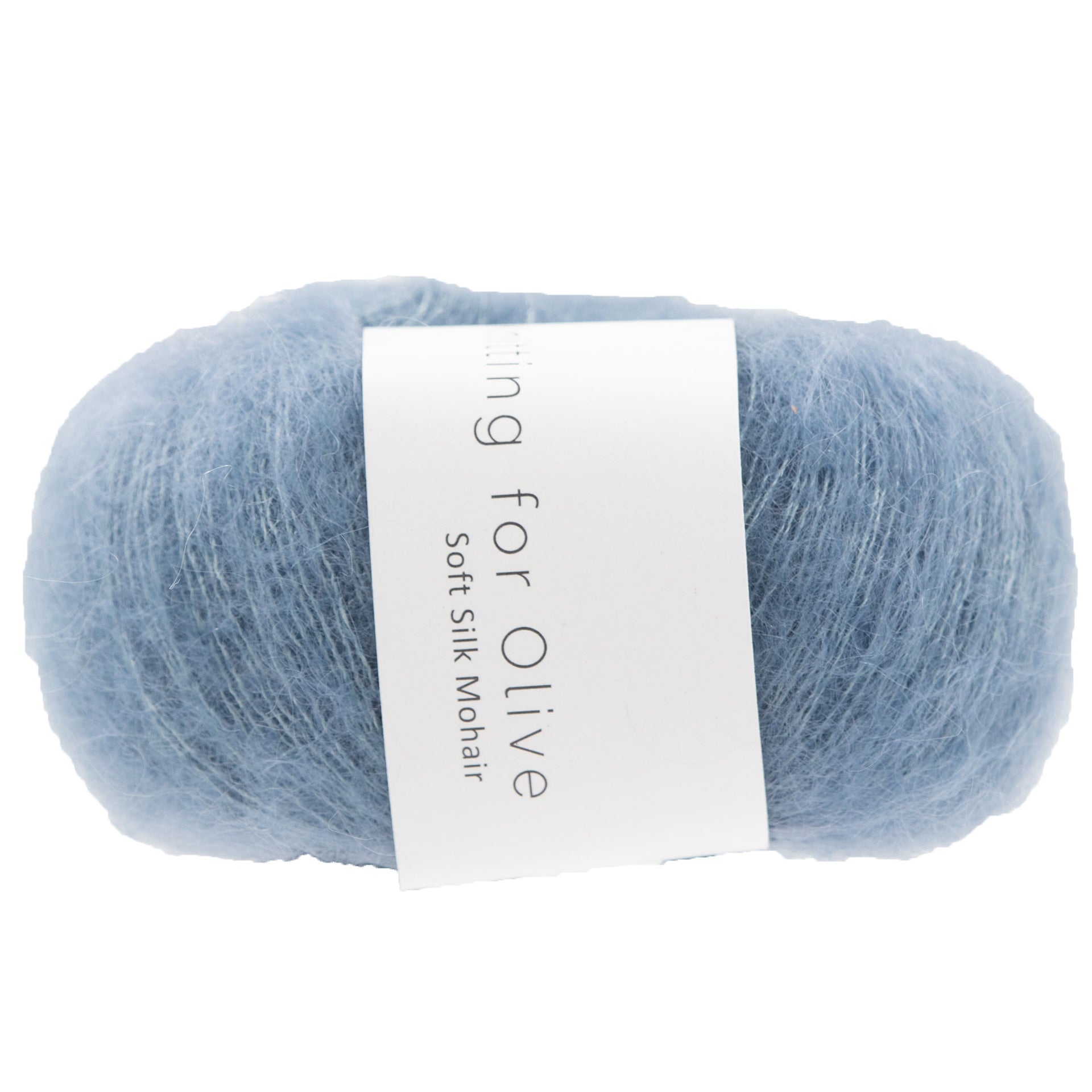 Knitting for Olive Soft Silk Mohair Yarn - Dusty Dove Blue - Zoom Image
