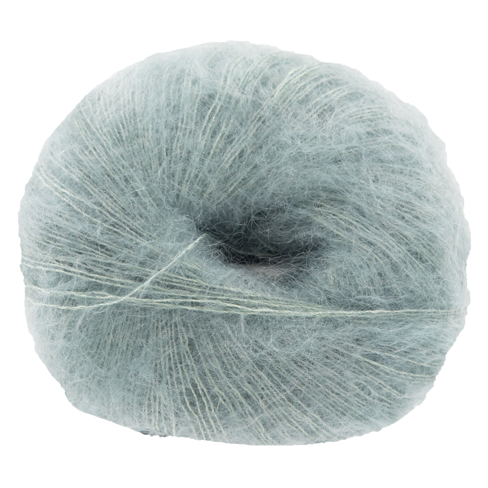 Knitting for Olive Soft Silk Mohair Yarn - Dusty Aqua - Zoom Image