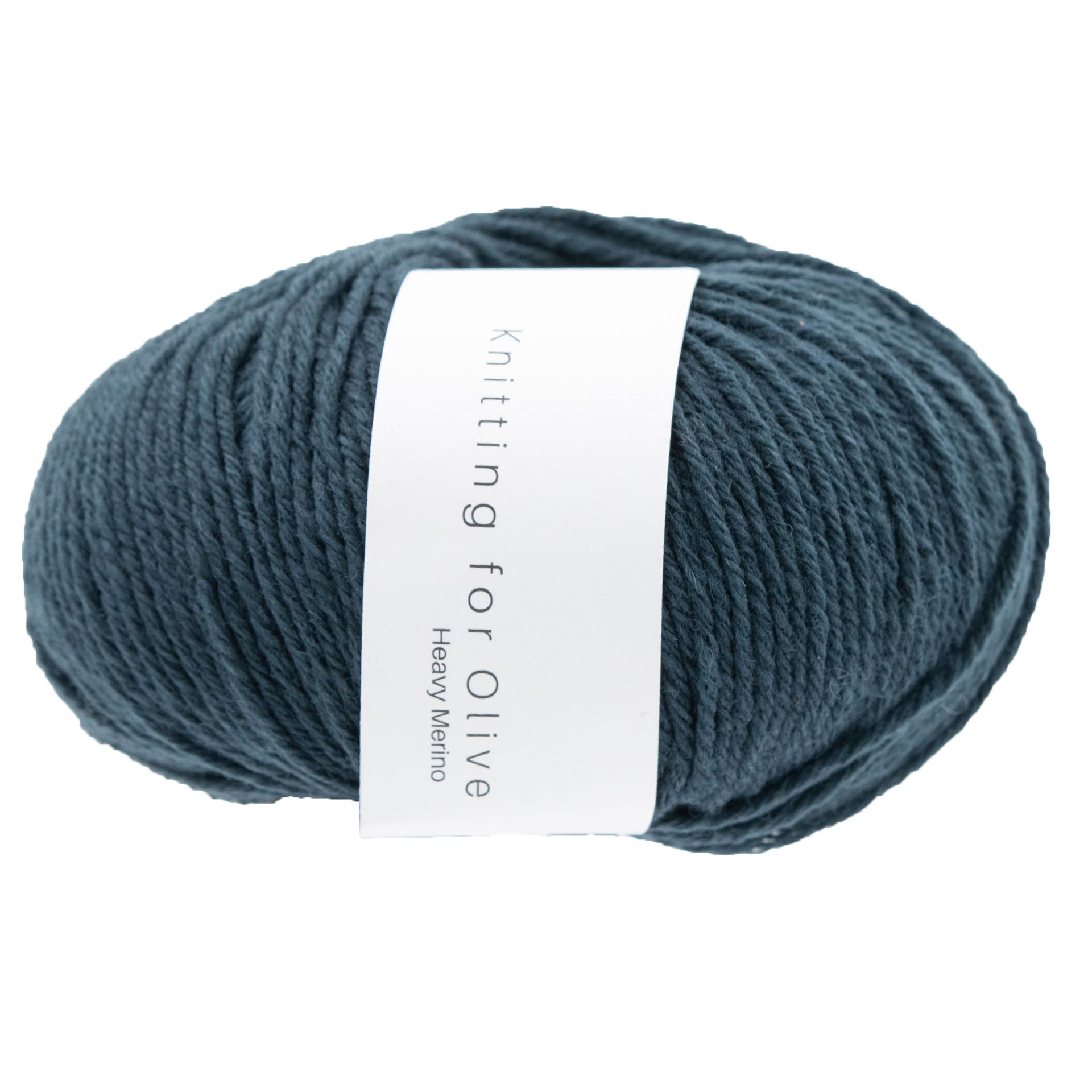 Knitting for Olive Heavy Merino Yarn - Deep Petroleum Blue - Zoom Image
