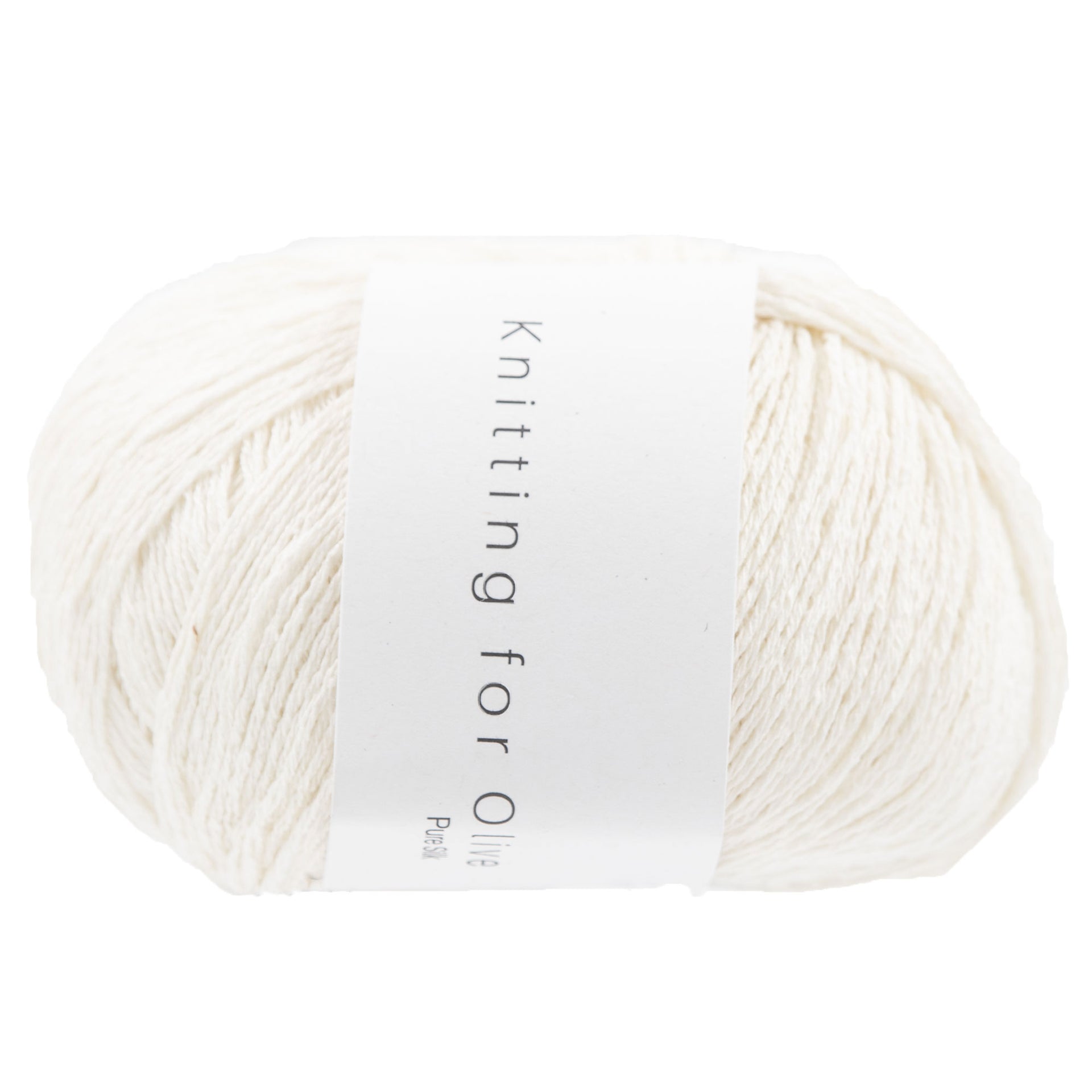 Knitting for Olive Pure Silk Yarn - Cream - Zoom Image
