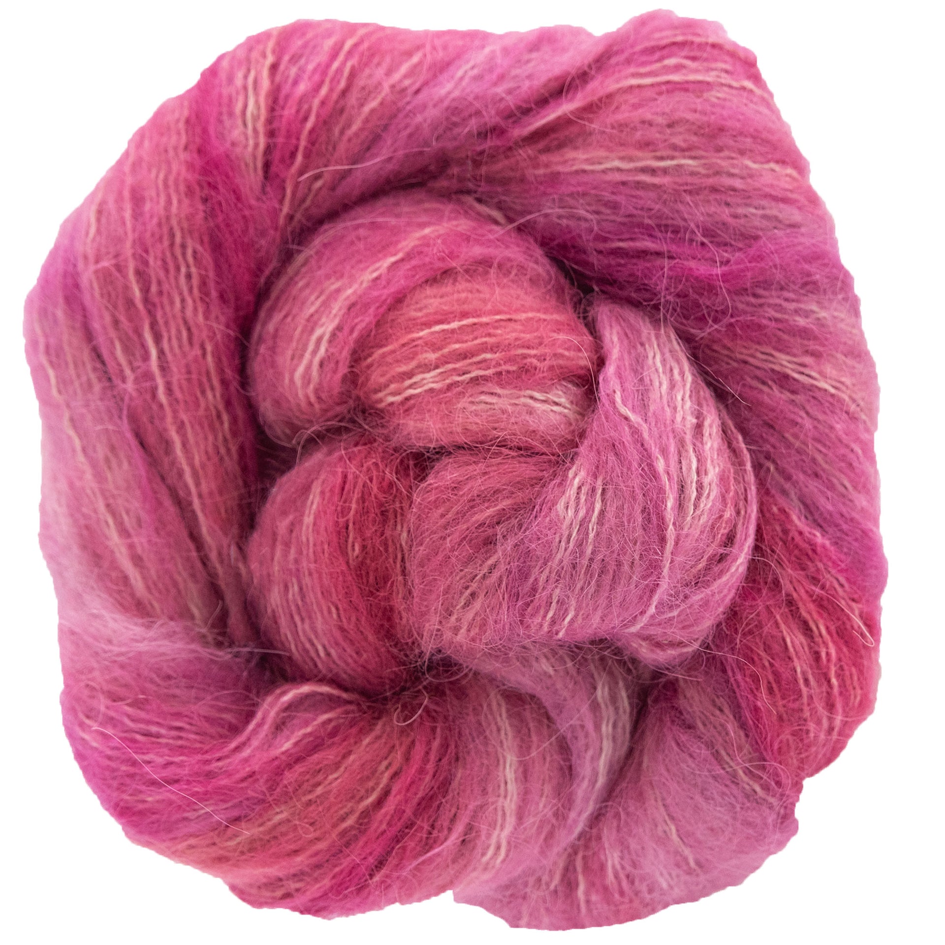 Blue Sky Fibers Hand Dyed Prairie Yarn - 11057 - English Rose - Zoom Image
