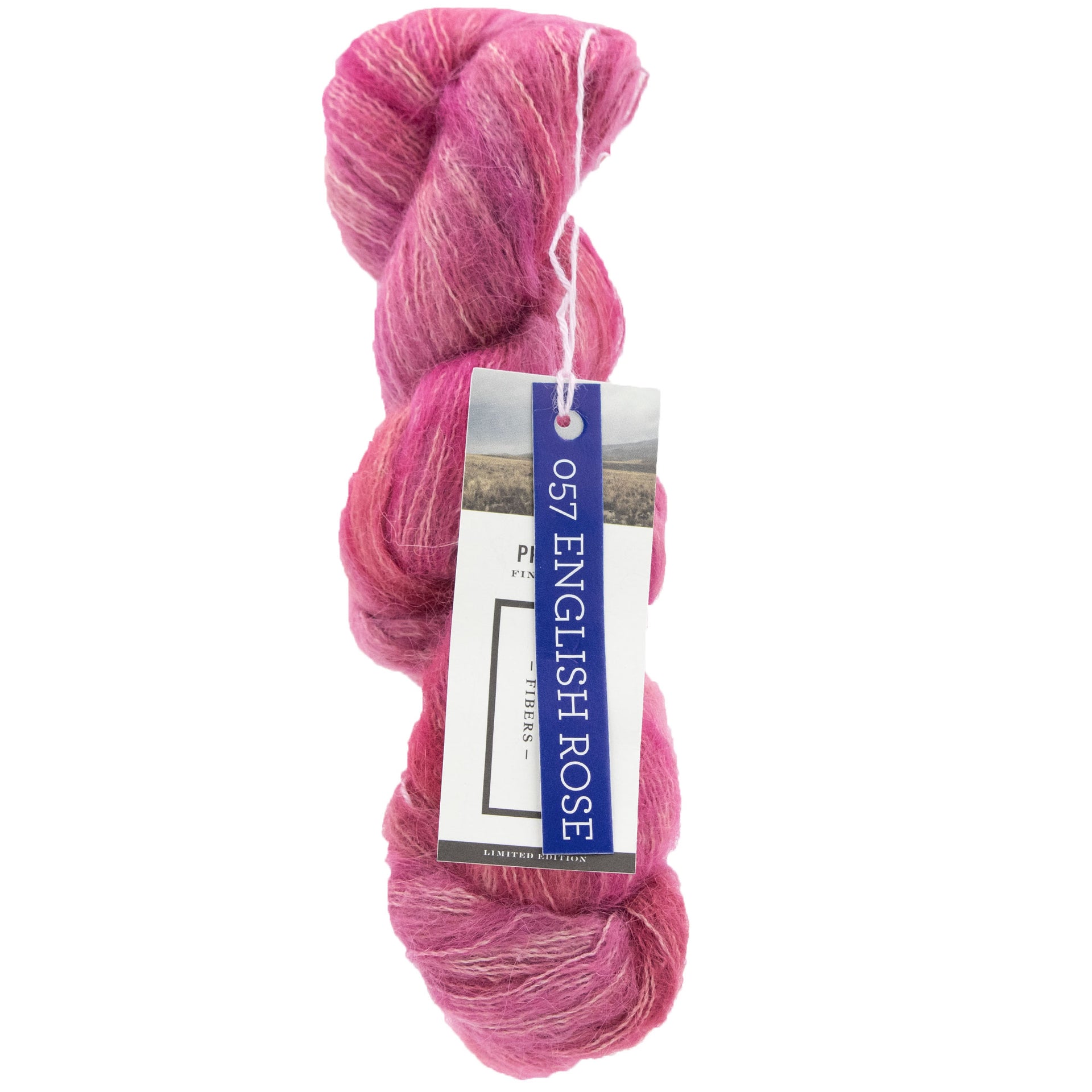Blue Sky Fibers Hand Dyed Prairie Yarn - 11057 - English Rose - Zoom Image
