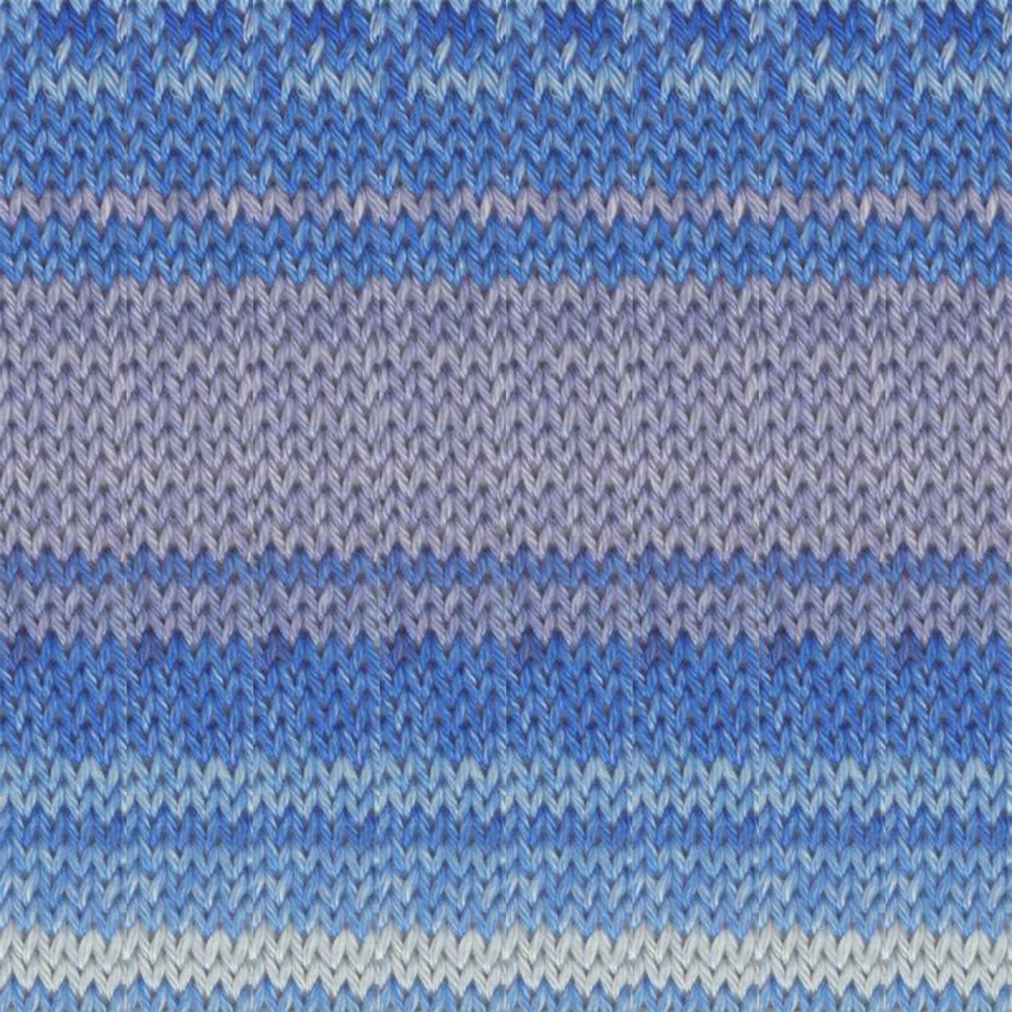Ella Rae Pretty in Pima Stripes Yarn - 106 Santorini - Zoom Image