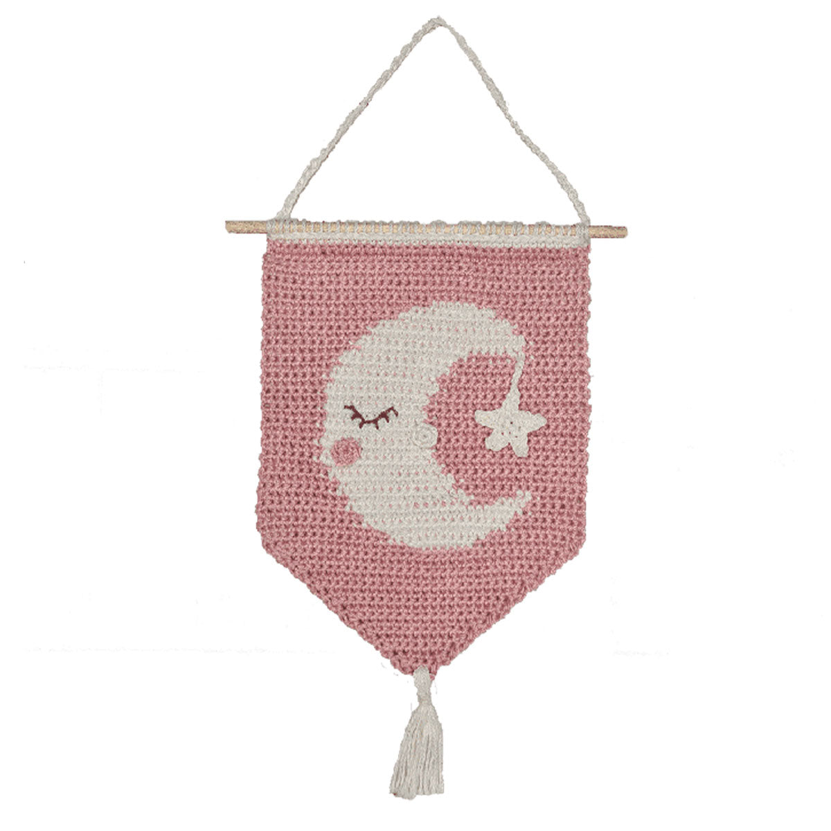 Hardicraft Plush Toys - Moon Wall Hanger (Crochet) - Extra Image
