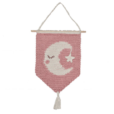 Hardicraft Plush Toys - Moon Wall Hanger (Crochet) - Zoom Image