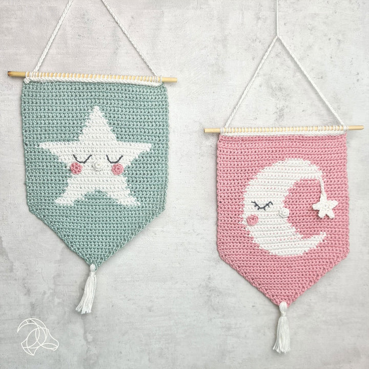 Hardicraft Plush Toys - Moon Wall Hanger (Crochet) - Extra Image