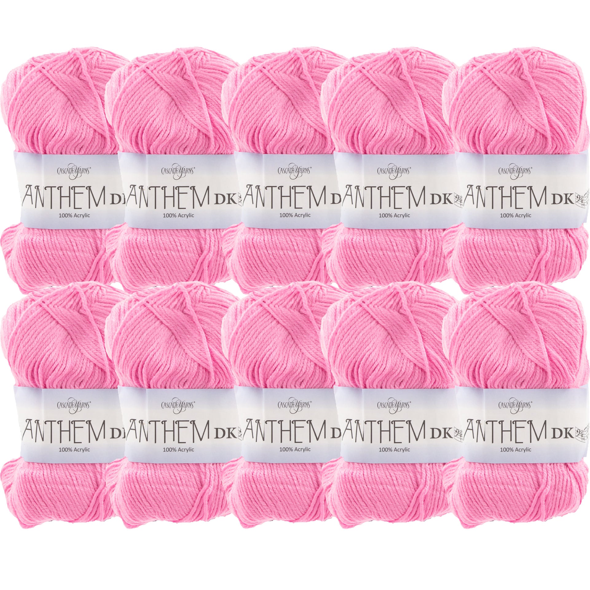 Cascade Yarns Anthem DK Yarn - 09 Pink - 10-Pack - Zoom Image
