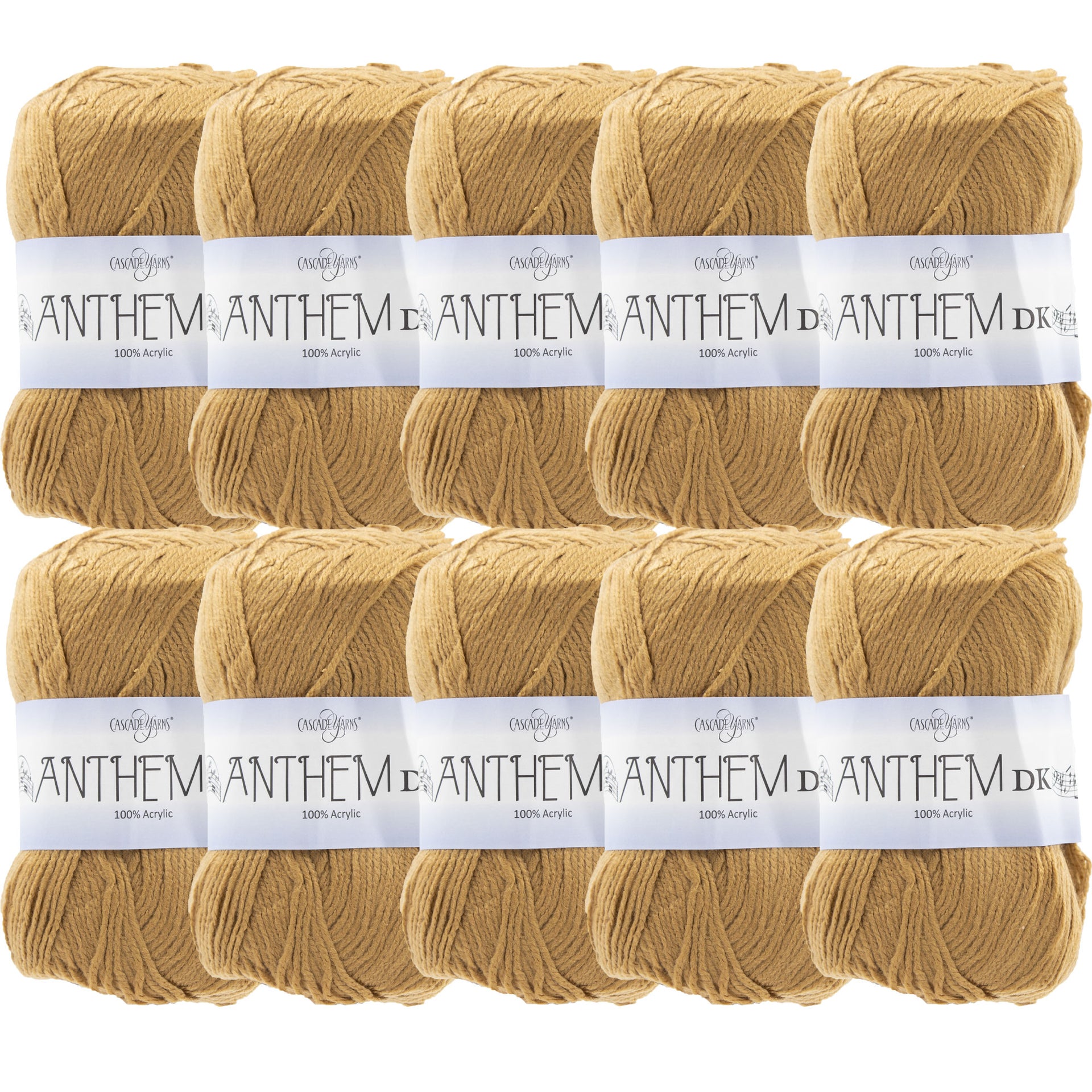 Cascade Yarns Anthem DK Yarn - 15 Camel - 10-Pack - Zoom Image
