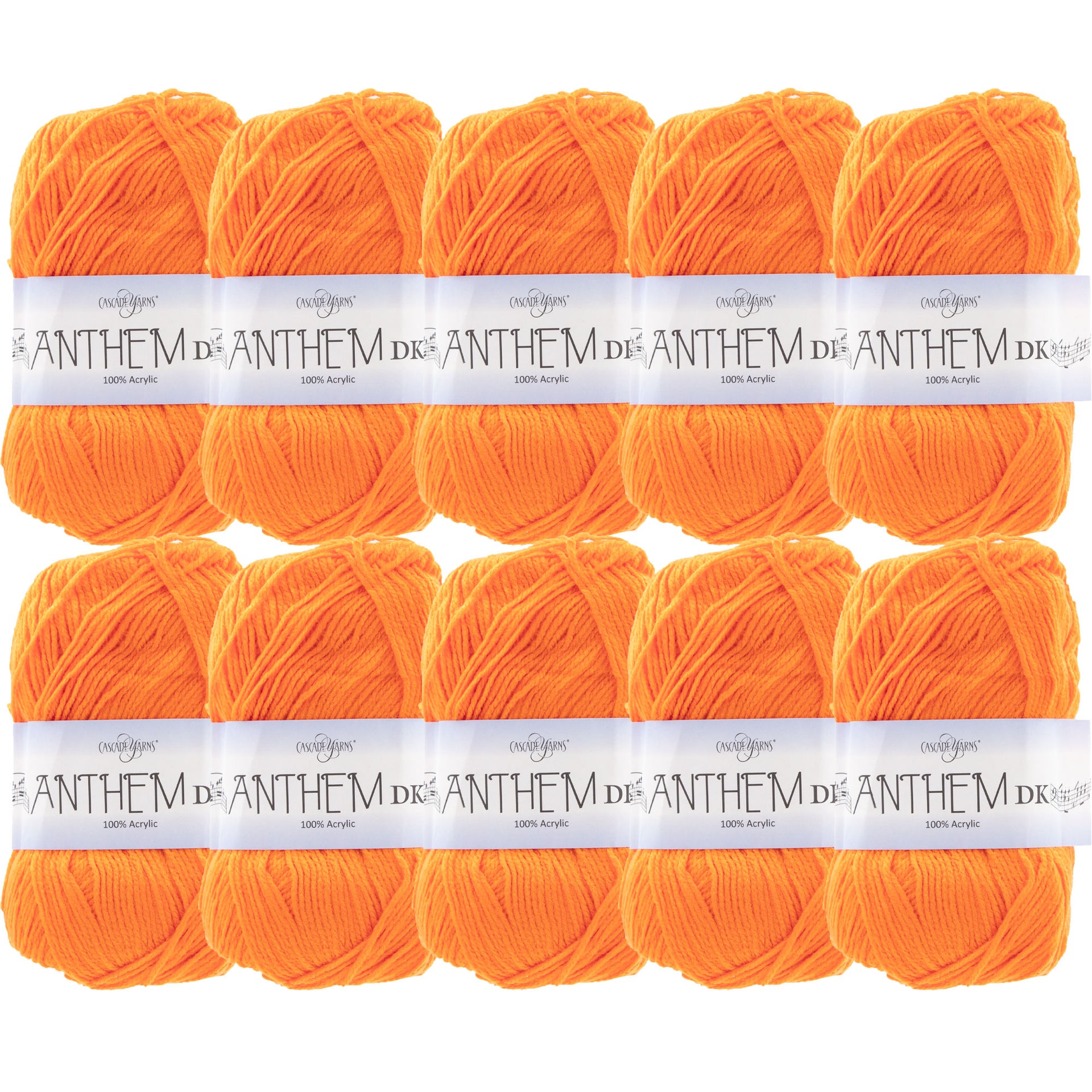 Cascade Yarns Anthem DK Yarn - 22 Orange - 10-Pack - Zoom Image
