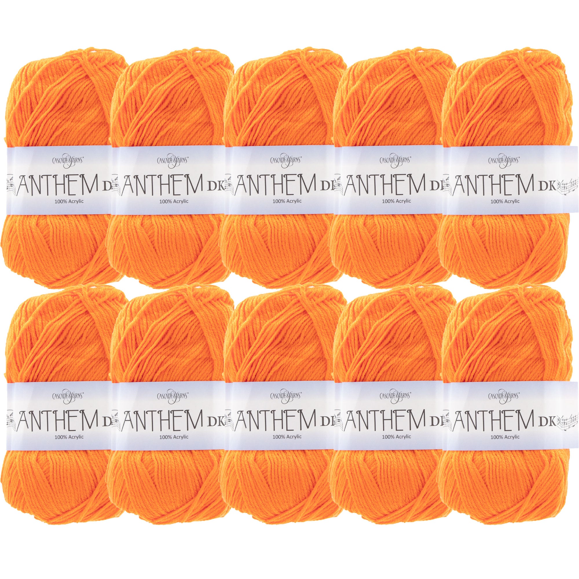 Cascade Yarns Anthem DK Yarn - 22 Orange - 10-Pack - Zoom Image